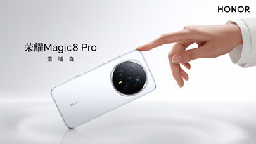 Il Magic 8 Pro in versione bianca (fonte: Honor)