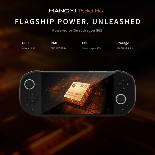 Il Mangmi Pocket Max sarà alimentato dal processore Snapdragon 865. (Fonte: Mangmi)