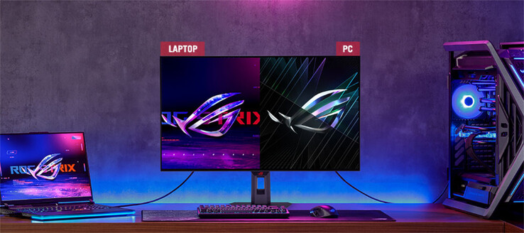 Il ROG Strix OLED XG32UCWG è dotato di uno switch KVM. (Fonte: Asus)