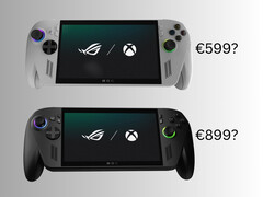 Prezzi presunti per ROG Xbox Ally e ROG Xbox Ally X (Fonte: Microsoft Gaming con modifiche)