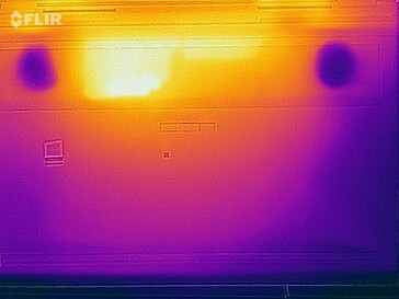 Temperature di superficie durante lo stress test (lato inferiore)