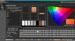 ColorChecker prima della calibrazione (vs. P3)