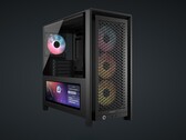 Il case per PC da gioco mid-tower Corsair Frame 4000D è ora disponibile con una variante LCD, che vanta un display touch da 14,5 pollici. (Fonte: Corsair)