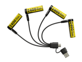 La batteria ricaricabile agli ioni di litio NH2400 di Nitecore (Fonte: Nitecore)