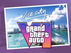 Viene mostrato il banner di GTA 6 Vice City con il logo (Fonte: Rockstar Games con modifiche)