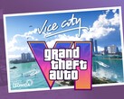 Viene mostrato il banner di GTA 6 Vice City con il logo (Fonte: Rockstar Games con modifiche)