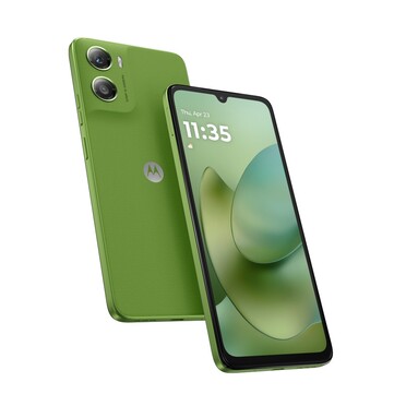 Il Moto G06 in Pantone Tendril. (Fonte: Motorola)