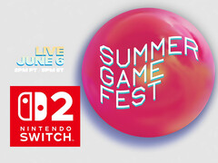 Striscione del Summer Game Fest 2025 con logo Switch 2 (Fonte: Steam, Nintendo of America con modifiche)