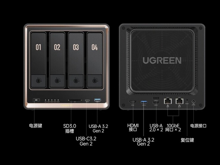 Porte del NAS Ugreen DXP4800 GT