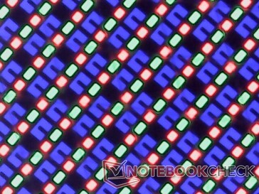 Subpixel OLED nitidi con granulosità minima