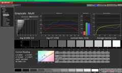 Scala di grigi prima della calibrazione