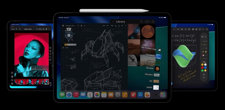 L'iPhone Fold potrebbe avere un rapporto d'aspetto simile a quello dell'iPad Pro (Fonte: Apple)