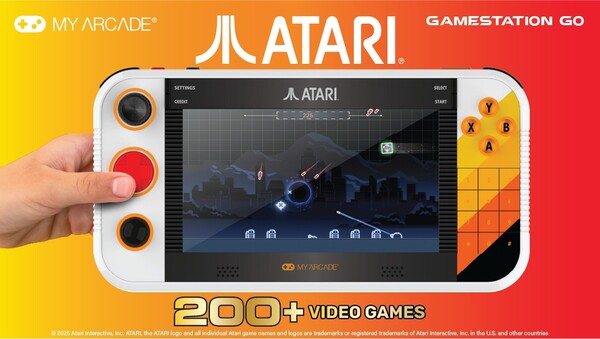 L'Atari Gamestation Go illuminerà i migliori controlli necessari per giocare a un gioco. (Fonte: My Arcade)