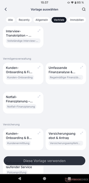 L'abbonamento premium a pagamento offre opzioni di assistenza AI specifiche per il lavoro.