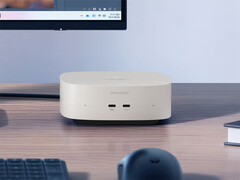 La variante UFS costa attualmente 499,99 $. Nella foto: un'immagine promozionale che mostra la parte anteriore del mini PC.