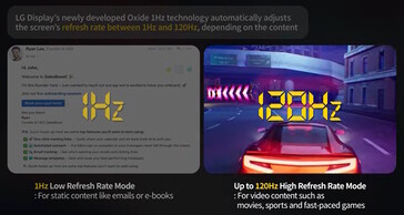 Il display può rallentare la sua frequenza di aggiornamento, quando possibile, per risparmiare energia.