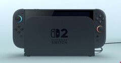 Il Nintendo Switch 2 agganciato. (Fonte: Nintendo)
