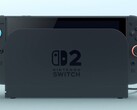 Il Nintendo Switch 2 agganciato. (Fonte: Nintendo)