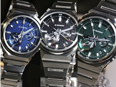 Da sinistra a destra (nella foto): gli orologi Casio G-Shock GST-B1000D-2A, GST-B1000D-1A e GST-B1000D-3A. (Fonte immagine: @geesgshock su Instagram - modificato)