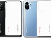 Il design della custodia della fotocamera dello Xiaomi Mi 11T assomiglia più al Mi 10T (L) che al Mi 11 (R). (Fonte immagine: Xiaomi/FCC - modificato)
