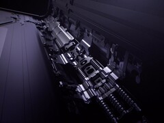 Primo piano del meccanismo della cerniera pieghevole di OPPO Find N5, utilizzato per illustrare il design della cerniera simile a quello dell&#039;imminente iPhone pieghevole Apple (Fonte immagine: Oppo)