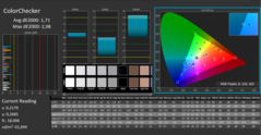 CalMAN:Saturazione Colore (calibrato)