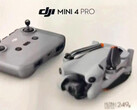 La confezione di vendita al dettaglio del DJI Mini 4 Pro. (Fonte: @Quadro_News - modifica)