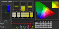 CalMAN saturation (calibrated)