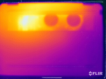 Temperature superficiali della prova di stress (in basso)