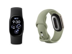 Il Fitbit Edge in Obsidian e Olive.