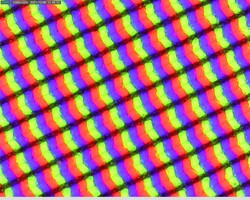 Griglia di pixel leggermente granulosa a causa della sovrapposizione opaca