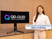 Il primo monitor V-Stripe QD-OLED con frequenza di aggiornamento di 360 Hz. (Fonte: Samsung Display)