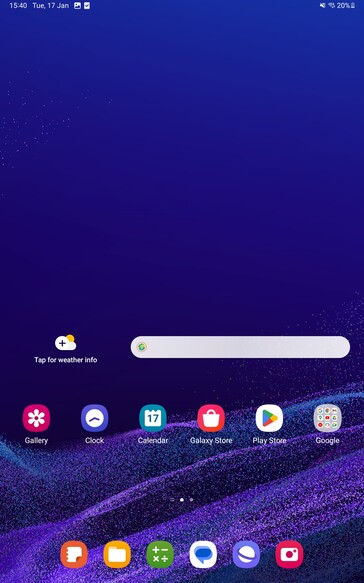 Software del Samsung Galaxy Tab Active4 Pro