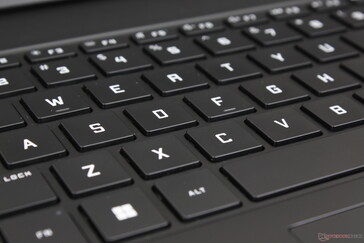 Il feedback dei tasti è leggero e silenzioso per un portatile da gioco di grandi dimensioni