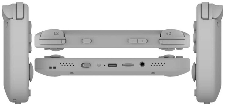 Il TrimUI Smart Pro S da diverse angolazioni. (Fonte: Baidu)