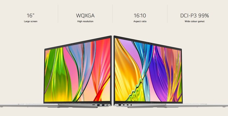 Specifiche principali del display del Gram 16 2026
