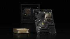 L&#039;imminente CPU per laptop N1X di Nvidia ha fatto nuovamente la sua comparsa su Geekbench (nella foto: mini-PC e scheda madre Nvidia DGX Spark; fonte: Nvidia)