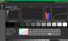 Scala di grigi dopo la calibrazione