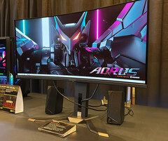 Gigabyte AORUS MO34WQC è uno dei monitor che si dice siano dotati del nuovo pannello QD-OLED da 34 pollici di Samsung Display. (Fonte: TFTCentral)