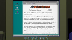 Uno screengrab del "motore di ricerca" integrato del gioco principale, ambientato negli anni '90 (fonte immagine: SteamDB)