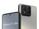 Un rendering di Zenfone 11 Ultra. (Fonte: evleaks)