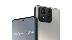 Un rendering di Zenfone 11 Ultra. (Fonte: evleaks)