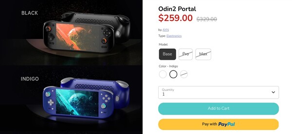 La base del portale Odin 2 ha attualmente un prezzo di 259 dollari.