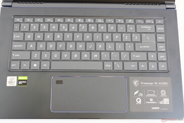 Il layout della tastiera ha molto in comune con l'MSI GS65