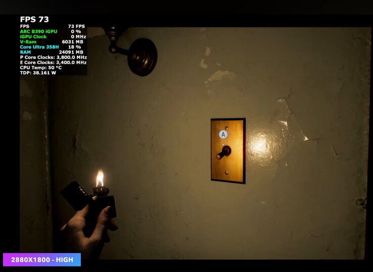 Prestazioni di OneXPlayer Super V in Resident Evil Requiem.