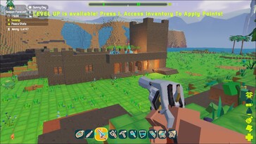 Nella foto: uno screenshot del gameplay di PixARK.