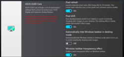 MyAsus: OLED Care - L'attivazione dello screen saver è raccomandata dal produttore