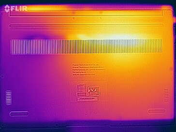 Temperature di superficie durante lo stress test (lato superiore)