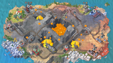 Nella foto: uno screenshot del gameplay di Train Valley 2.