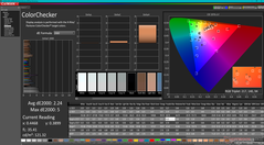 ColorChecker prima della calibrazione